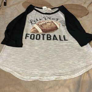 WANDERER LET’S PLAY FOOT BALL TEE SIZE MED